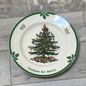 SPODE - Christmas Tree Cookies for Santa plate